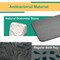 DURABLEZ Japanese Style 23.6'' x 15.3'' Fast Water Absorbing Diatomite Stone Bath Mat with Anti Slip Pad and Soap Dish Grey
